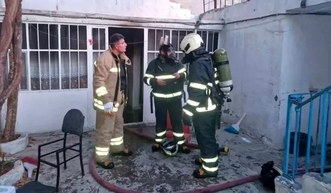 Mardin’de evde çıkan yangın ucuz atlatıldı