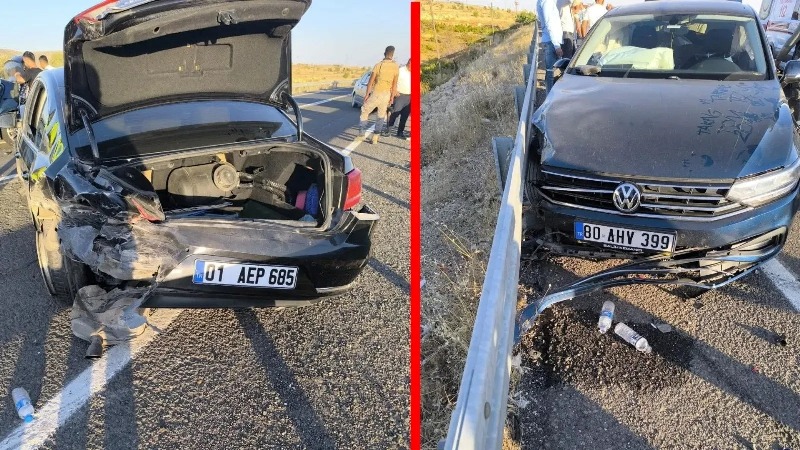 Mardin’de iki otomobil çarpıştı: 4’ü çocuk 7 yaralı