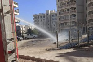Mardin’de çocuk oyun parkı ateşe verildi
