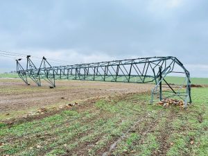 Mardin’de Hırsızlık Direkleri Devirdi