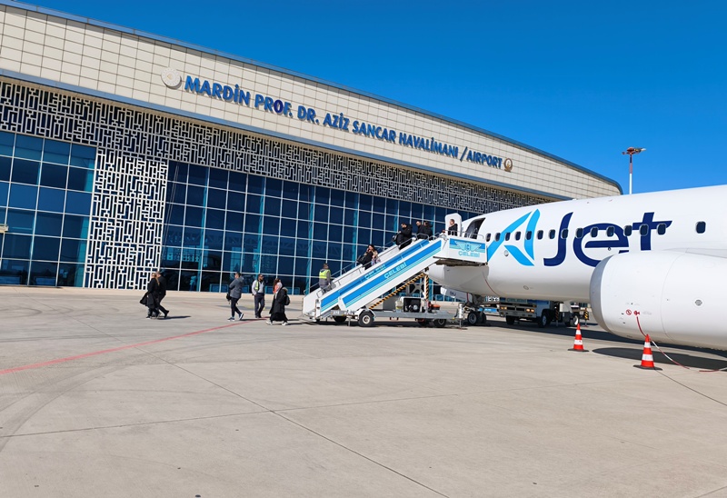 Mardin Havalimanı’nı bir ayda 88 bin 593 kişi kullandı