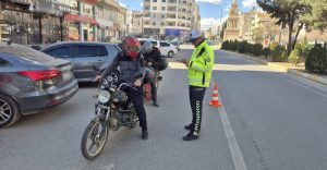 Mardin’de motosiklet denetiminde 23 sürücüye ceza